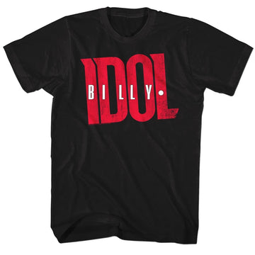 Billy Idol Mens S/S T-Shirt - Idologo - Solid Black