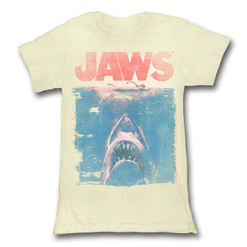 Jaws Girls Juniors S/S T-Shirt - Fade - Solid Natural