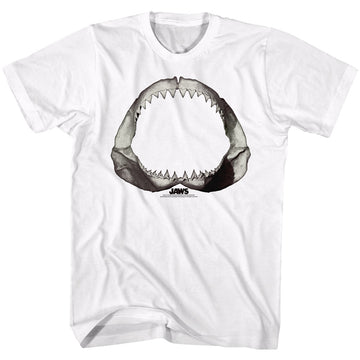 Jaws Mens S/S T-Shirt - Jaws Literally - Solid White