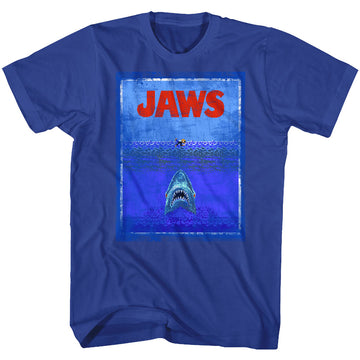 Jaws Mens S/S T-Shirt - 8Bit Terror - Solid Royal