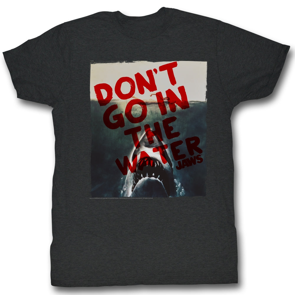 Jaws Mens S/S T-Shirt - Don't Do It - Heather Black Heather