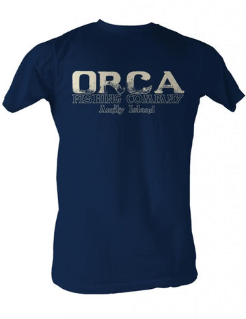 Jaws Mens S/S T-Shirt - Orca Fish Co. - Solid Navy