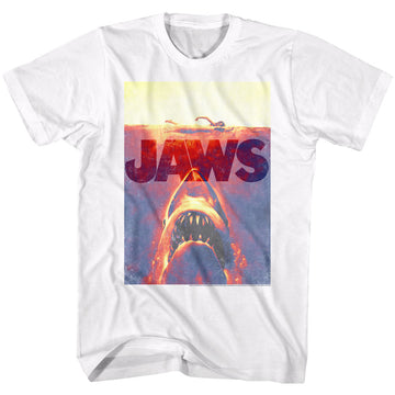 Jaws Mens S/S T-Shirt - Wrecktangle - Solid White