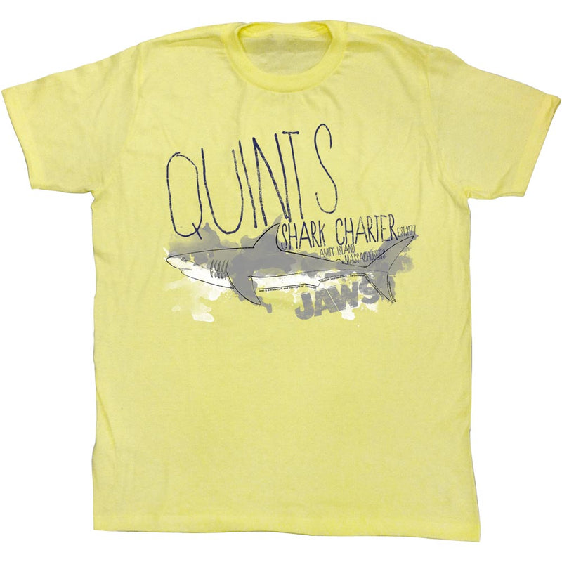 Jaws Mens S/S T-Shirt - Charter Business - Heather Yellow Heather