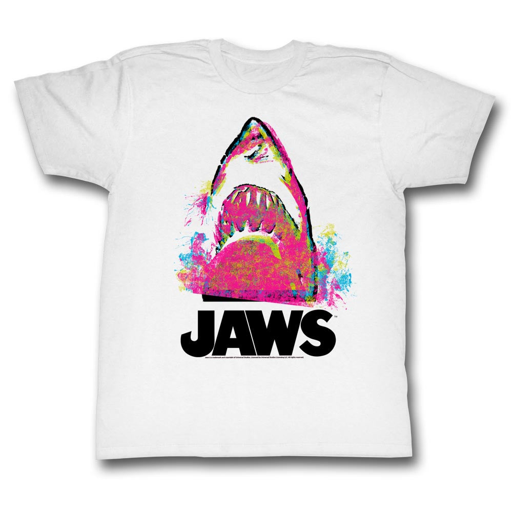 Jaws Mens S/S T-Shirt - Jawzzz - Solid White