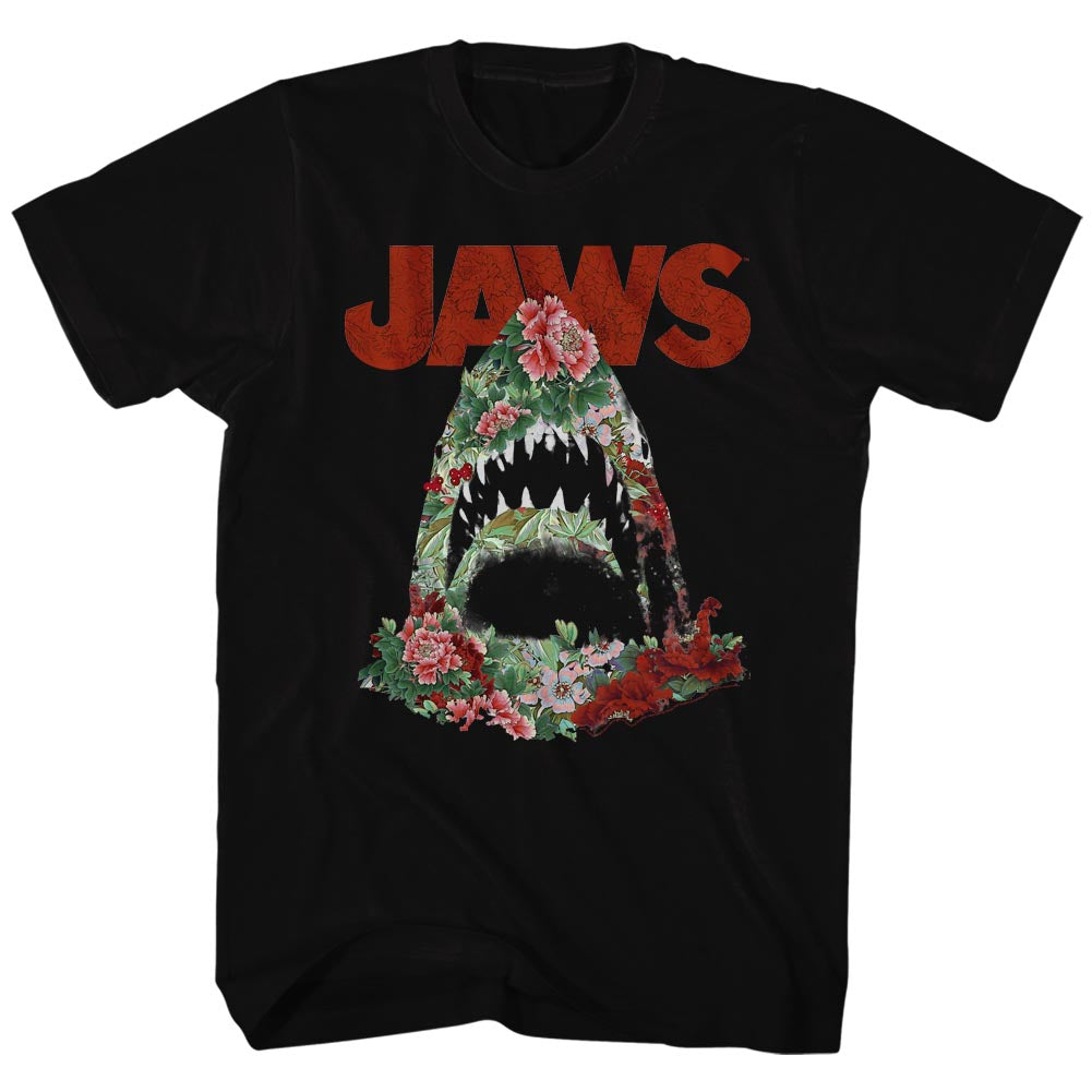 Jaws Mens S/S T-Shirt - Inferior - Solid Black