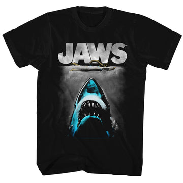 Jaws Mens S/S T-Shirt - Lichtenstein - Solid Black