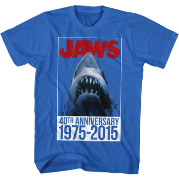 Jaws Mens S/S T-Shirt - Forty - Solid Royal