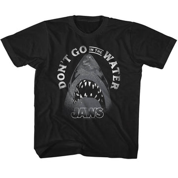 Jaws Toddler S/S T-Shirt - Text Arch - Solid Black
