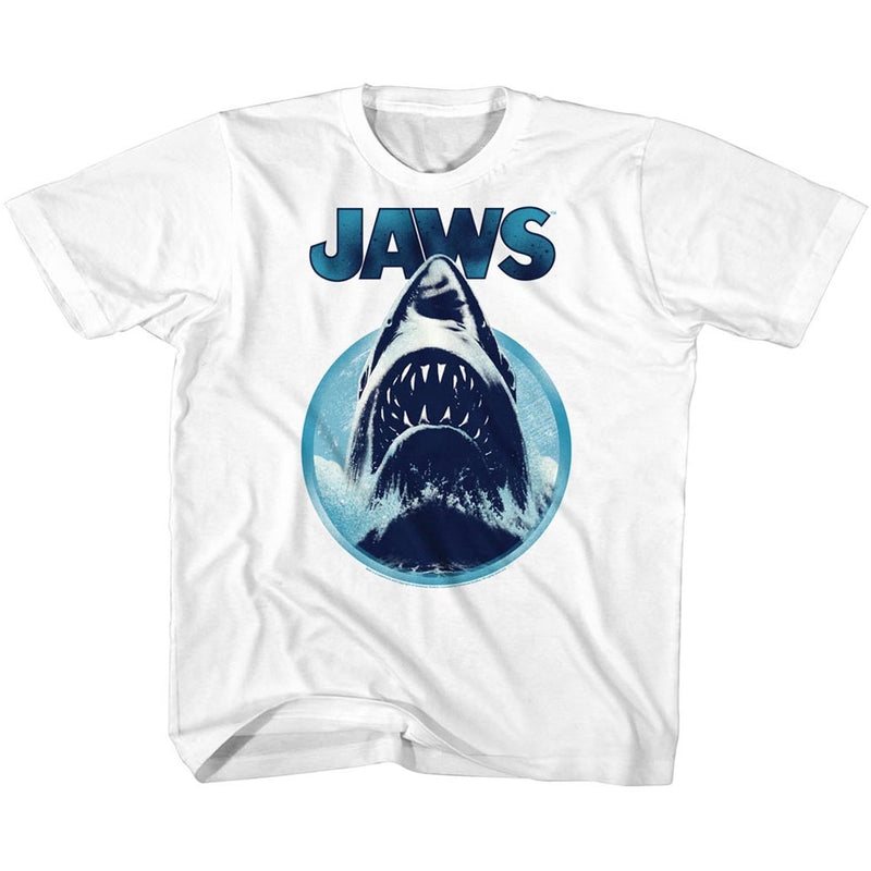 Jaws Toddler S/S T-Shirt - Jawhol - Solid White - Inmyparentsbasement.com