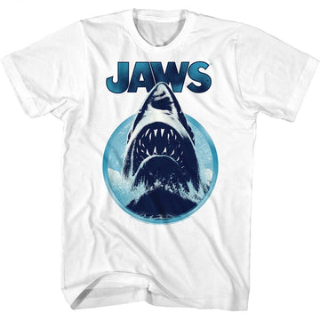 Jaws Mens S/S T-Shirt - Jawhol - Solid White