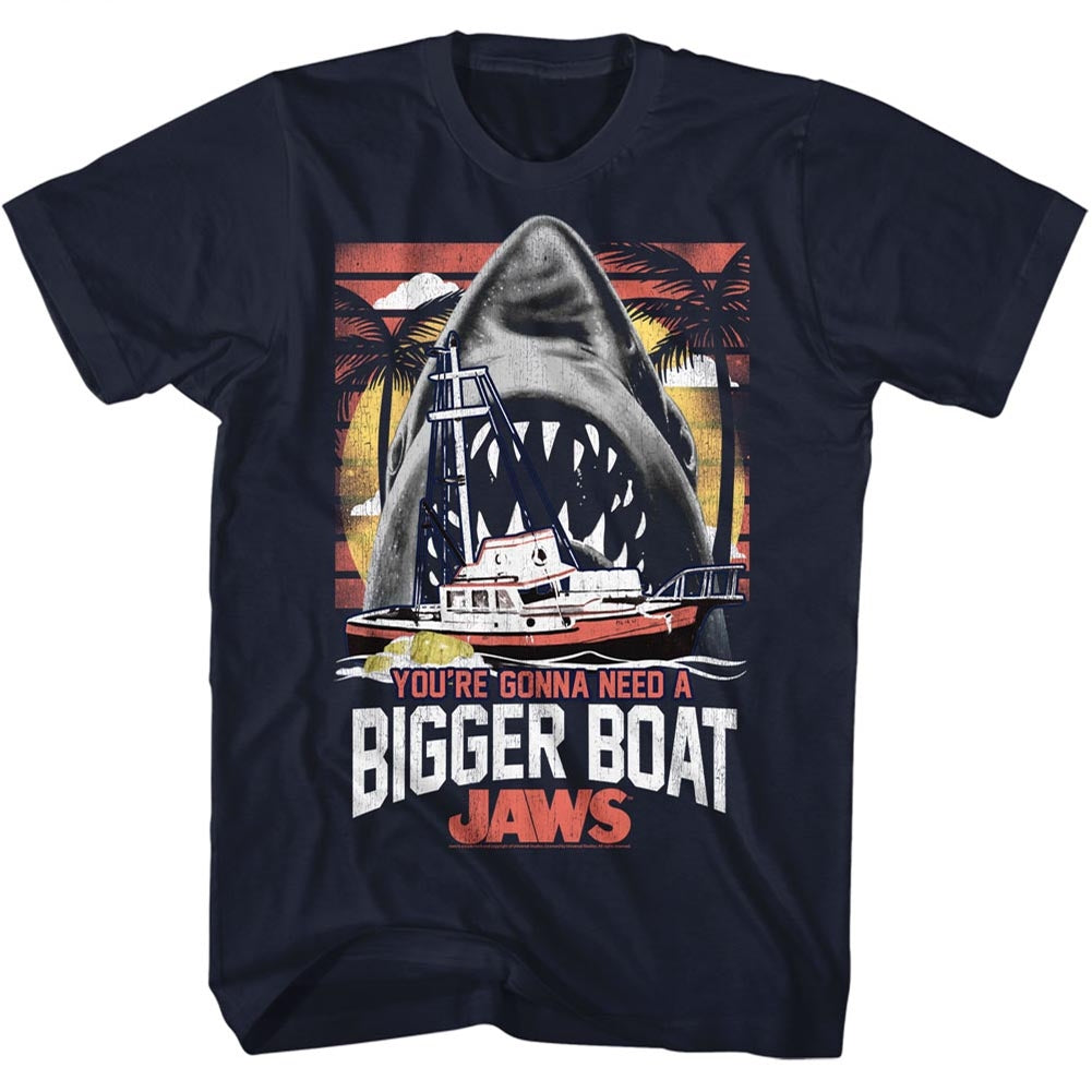 Jaws Mens S/S T-Shirt - Ygnabb - Solid Navy