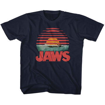 Jaws Toddler S/S T-Shirt - Sliced - Solid Navy