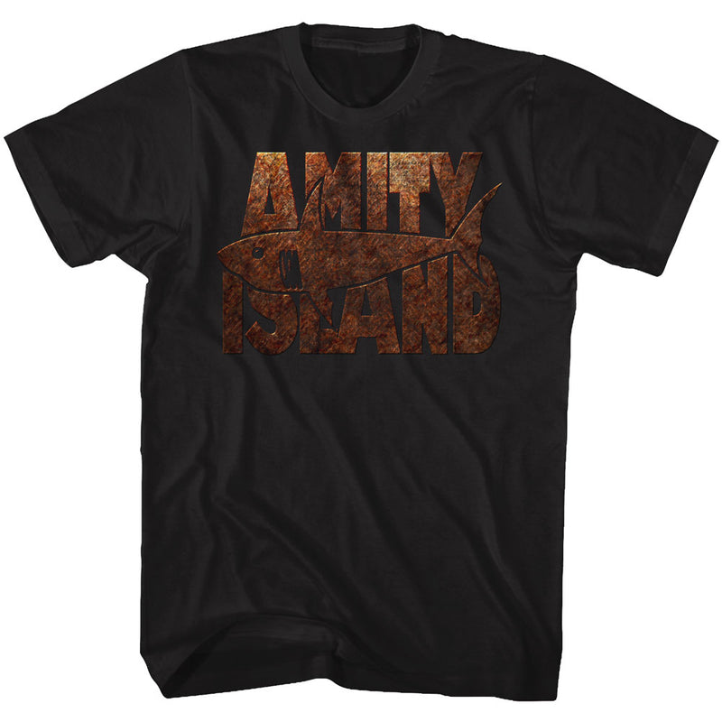 Jaws Mens S/S T-Shirt - Shark Burst - Solid Black