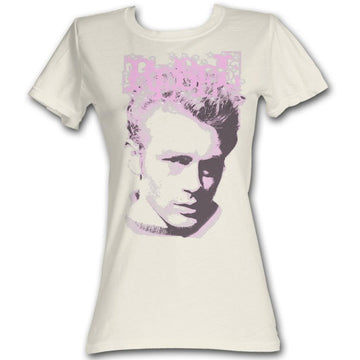 James Dean Girls Juniors S/S T-Shirt - Rebel - Solid Natural
