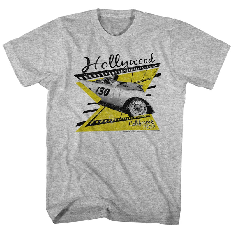 James Dean Mens S/S T-Shirt - Cali 55 - Heather Gray Heather