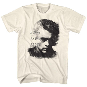 James Dean Mens S/S T-Shirt - Everything Fades - Solid Natural