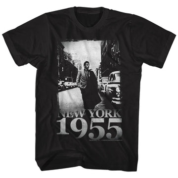 James Dean Mens S/S T-Shirt - 1955 - Solid Black