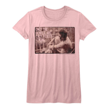 James Dean Girls Juniors S/S T-Shirt - Strong - Solid Light Pink