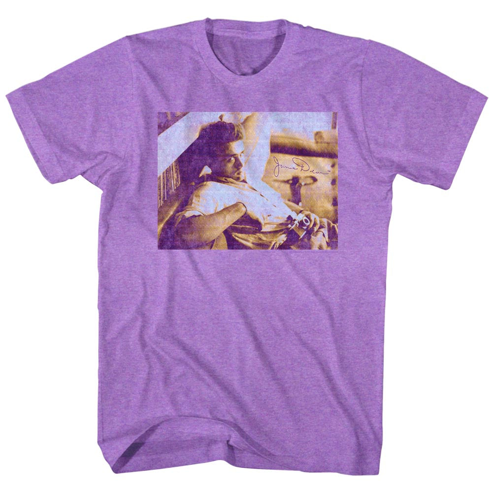 James Dean Mens S/S T-Shirt - Dean - Heather Neon Purple Heather