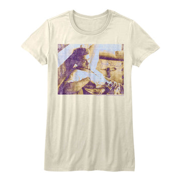 James Dean Girls Juniors S/S T-Shirt - Dean - Solid Natural