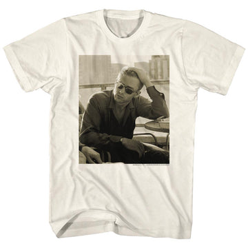James Dean Mens S/S T-Shirt - James - Solid Natural