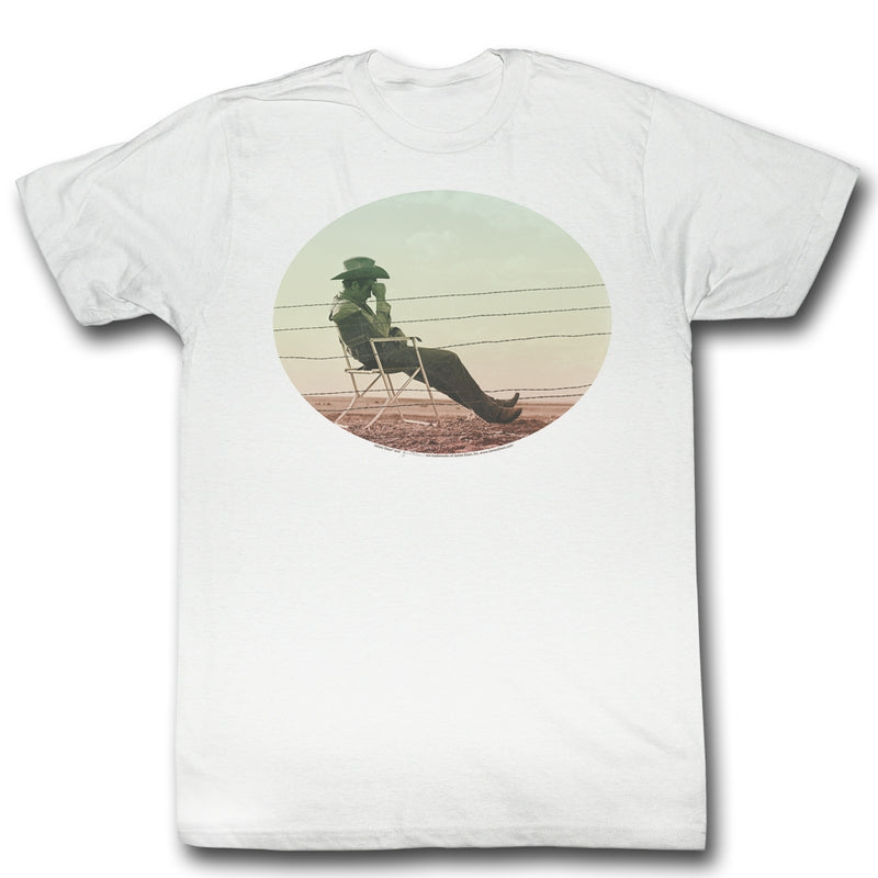 James Dean Mens S/S T-Shirt - Waiting - Solid White