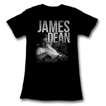James Dean Girls Juniors S/S T-Shirt - Bfd - Solid Black