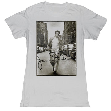James Dean Girls Juniors S/S T-Shirt - Strut - Solid Silver
