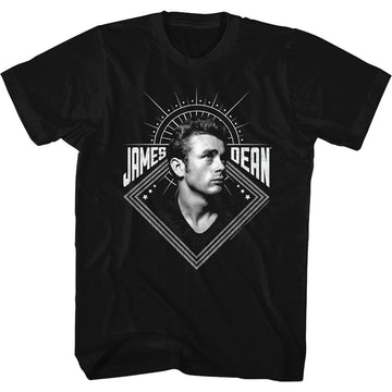 James Dean Mens S/S T-Shirt - In Memoriam - Solid Black
