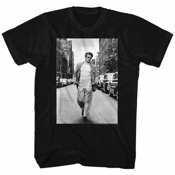 James Dean Mens S/S T-Shirt - Street - Solid Black