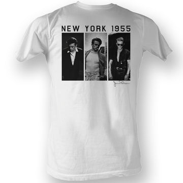 James Dean Mens S/S T-Shirt - James Co - Solid White
