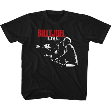 Billy Joel Toddler S/S T-Shirt - 81 Tour - Solid Black