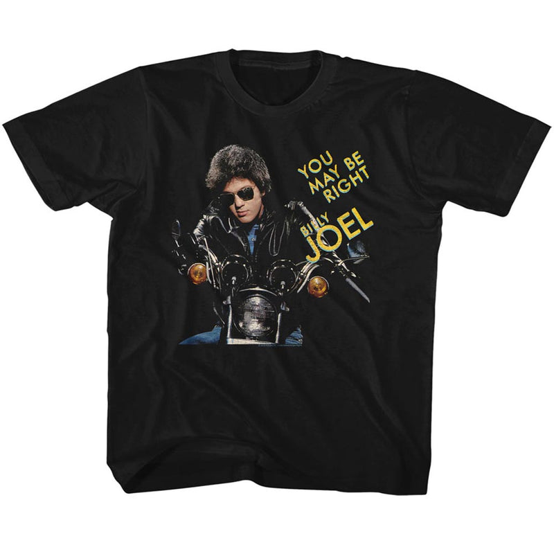 Billy Joel Toddler S/S T-Shirt - You May Be Right - Solid Black