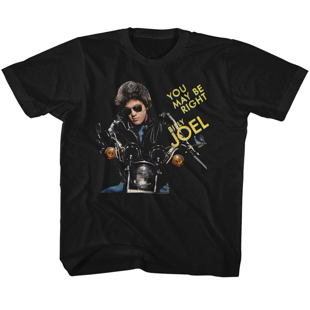 Billy Joel Youth S/S T-Shirt - You May Be Right - Solid Black