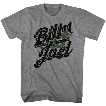 Billy Joel Mens S/S T-Shirt - Only The Good - Heather Graphite Heather