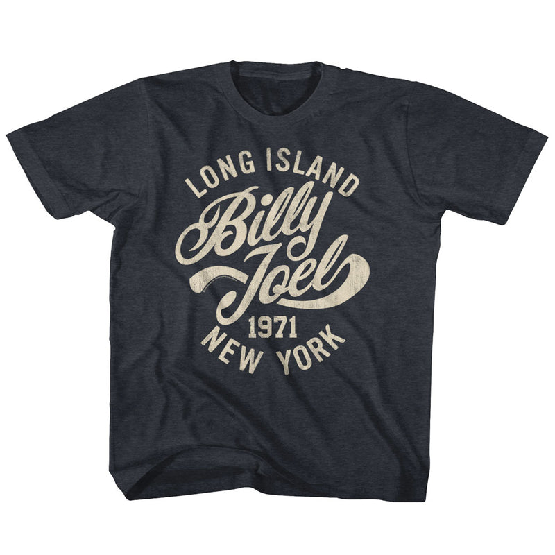 Billy Joel Youth S/S T-Shirt - Only The Good - Heather Vintage Navy