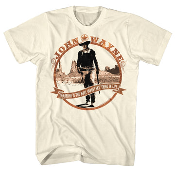 John Wayne Mens S/S T-Shirt - Tomorrow Is - Solid Natural