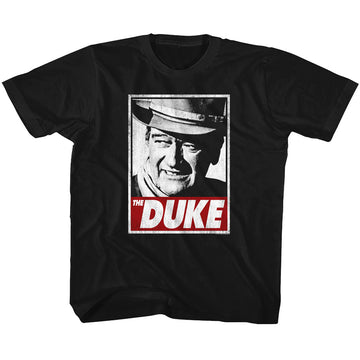 John Wayne Toddler S/S T-Shirt - Tha Duke - Solid Black