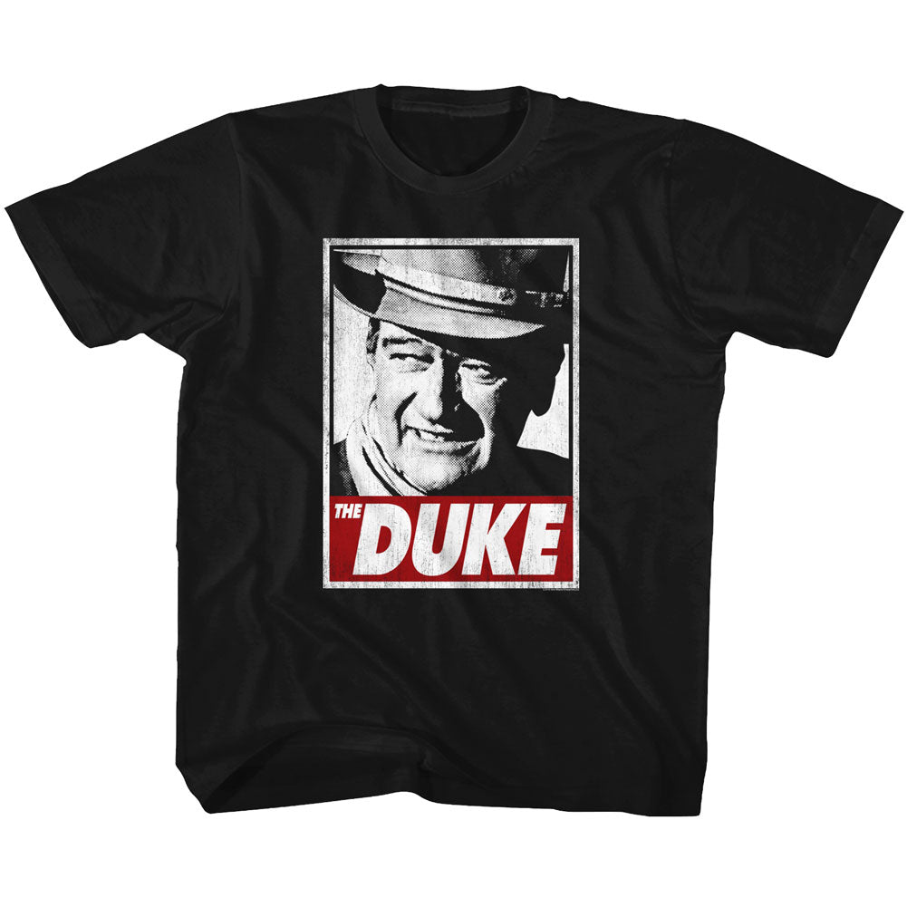 John Wayne Youth S/S T-Shirt - Tha Duke - Solid Black
