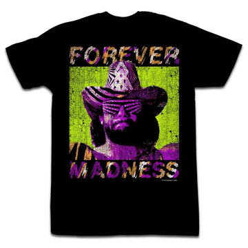 Macho Man Mens S/S T-Shirt - Forever - Solid Black