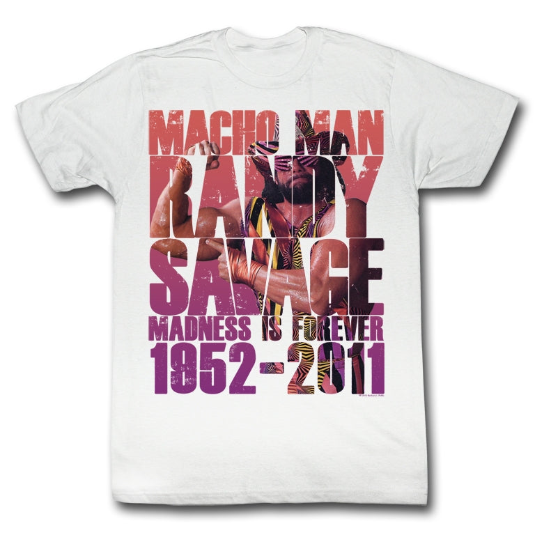 Macho Man Mens S/S T-Shirt - More Macho - Solid White