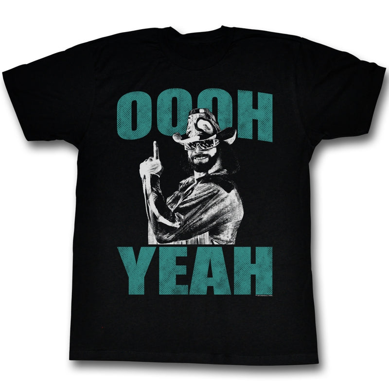 Macho Man Mens S/S T-Shirt - Number One - Solid Black