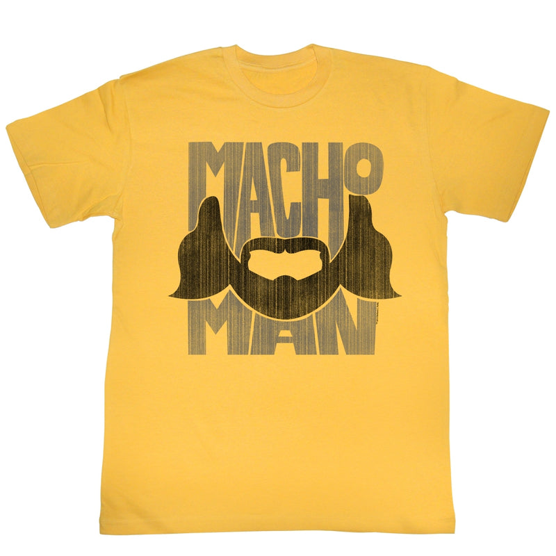 Macho Man Mens S/S T-Shirt - Beard Words - Solid Ginger