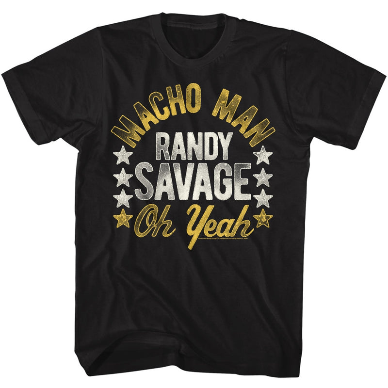 Macho Man Mens S/S T-Shirt - Rootsofmacho - Solid Black