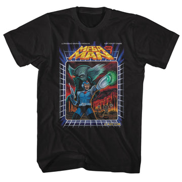 Mega Man Mens S/S T-Shirt - Megawoah - Solid Black