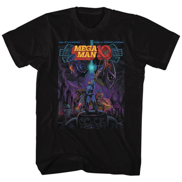 Mega Man Mens S/S T-Shirt - Mega Man 10 - Solid Black