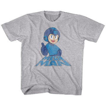 Mega Man Toddler S/S T-Shirt - Right On - Heather Gray Heather