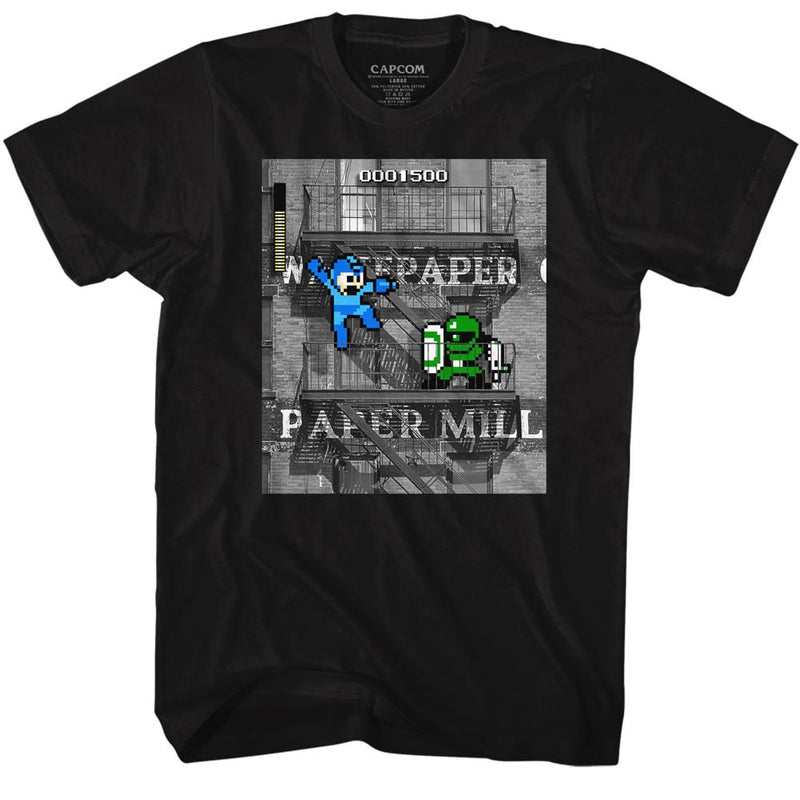 Mega Man Mens S/S T-Shirt - Irlman - Solid Black