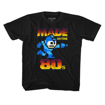 Mega Man Toddler S/S T-Shirt - Madeinthe80S - Solid Black
